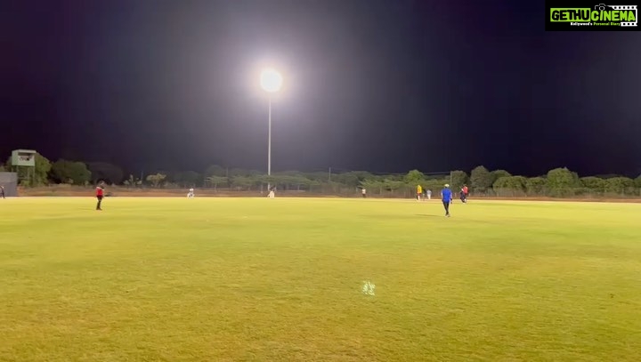 S. Thaman Instagram - Down the wicket and banggggg !! 🏏🏆🚀 #cricket #thaman #thamanHitters 51*