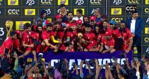 S. Thaman Instagram - This Was a Dream until 🏟️⚡️🫶

Had to face So much 
Had to make So many people TRUST Me on and off the ground .🥹

Thanks My dearest Captain @akkineniakhil for the belief and trust 🏆🫶
U deserve all the love ❤️ 
We MADE IT 

And My fantastic team @teluguwarriors @cclt20 

Love u