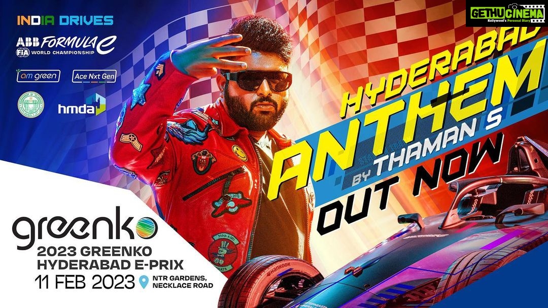 S. Thaman Instagram - Happy to be Part Of this Great Initiative by Our #KTR Gaaru thanks for the Wonderful Opportunity dear sir ββ€οΈ TEAM AT @greenkohyderabadeprix #AnilChalamalasetty @fiaformulae #GreenkoHyderabadEPrix @acenxtgen Here it is ποΈπ§Ώπ₯