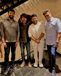 S. Thaman Instagram - WHAT A MOMENT 🥹❤️ With #Vijay Anna at #Varisu #blockbustervarisu #megablockbustervarisu 🔥🥁🥁🥁🥁🥁🥁🥁