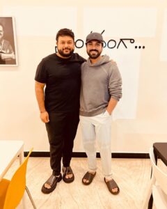 S. Thaman Instagram - Awesome day at Work With dearest brother @alwaysramcharan ❤️#RC15

And @chiranjeevikonidela gaaru‘s Arriving on 
October 5th #GodFatherOnOct5th 

Love & Peace ❤️