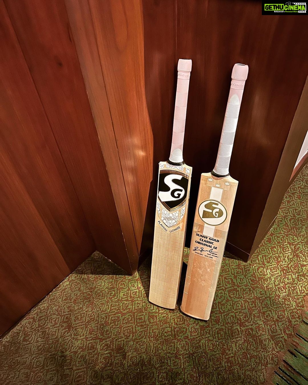 S. Thaman Instagram - Knock knock knocking 🏏 new addition to my addiction 🥁🏆