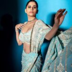 Sai Tamhankar Instagram - 🦚 @labeld @vivinia_designer_jewelery @nehachaudhary_ @digambar103 @jayshree2783 @kalyaam_2.0 @vishal.patil36 @azim_shaikh1989 #saitamhankar #sareewithatwist