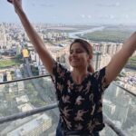 Sai Tamhankar Instagram - 🪬🤘🏼✨❄️🧿🎀🗯️ #saitamhankar #nofilter #viewlover #skylover