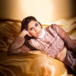 Sai Tamhankar Instagram - Chocolate Fantasy! 🤎 @nan.thelabel @nehachaudhary_ @digambar103 @jayshree2783 @ipshita.db @santushtimahadeo @azim_shaikh1989 #saitamhankar #brown #chocolate #caramel #glam #glamming #upclose