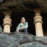 Sai Tamhankar Instagram - Experience Nashik's spiritual side as we visit Trimbakeshwar temple and Pandavleni caves, followed by a taste of home-style Maharashtrian food amidst the city's lively lanes. Watch Postcards from Maharashtra on National Geographic.#NatGeoIndia #PartnerContent @saietamhankar @maharashtratourismofficial