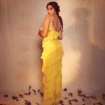 Sai Tamhankar Instagram - Stepping into celebrations with my own sunshine ! Happy happy Birthday @zee5 . @nidhiandmahak @koharbykanika @ethnicandaz @nehachaudhary_ @digambar103 @jayshree2783 @visualaffairs_va @azim_shaikh1989 #saitamhankar #sunshine #sunshinegirl #yellow #hooked #zee5 #celebration #hookedtozee5 #ruffles #plait