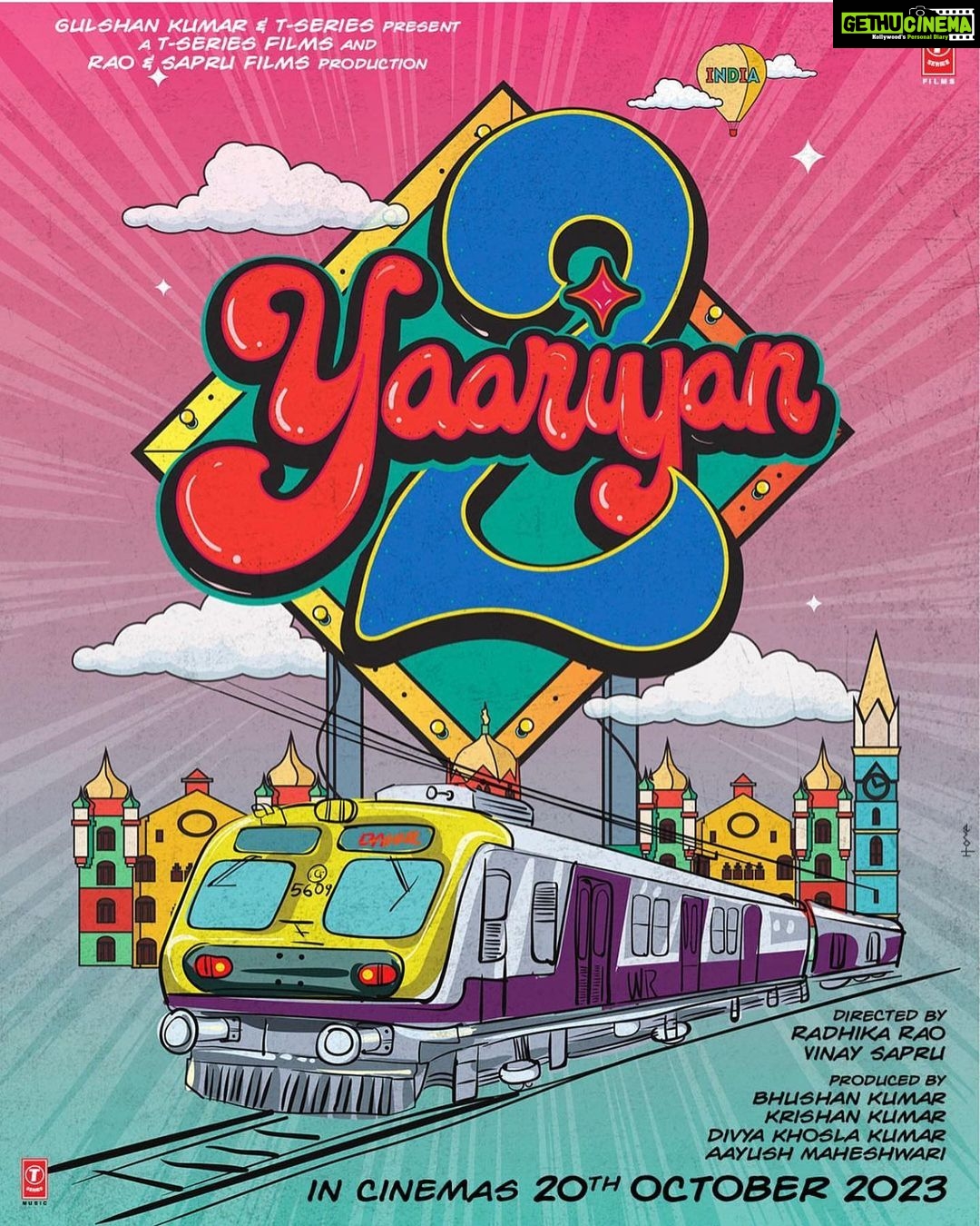 Sakshi Pradhan Instagram - 🪬Hop on to experience the musical journey of #Yaariyan2 as it gets a new release Date👩✈️🚊 Now set to release this festive season on 20th October 2023. @tseries.official @tseriesfilms #bhushankumar @divyakhoslakumar @sapruandrao #VinyaSapru #RadhikaRao @shivchanana #krishankumar #blmpictures @tellychakkar #Film #Indiancinema #cinema #bollywood #media