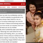 Sakshi Pradhan Instagram - Mom, you are my rock, my confidante, and my best friend. I want to express my gratitude to my mom who has always been there for me, no matter what, for always believing in me, and for teaching me what it means to be strong and kind. I am so grateful to Devi Maa and my Maa.. Unfortunately, she is unwell this year, and I kindly ask for your blessings and well wishes for her speedy recovery and healing. Mom, you are the strongest person I know, and your resilience in the face of adversity inspires me every day. Thank you for being my everything. #HappyMothersDay!