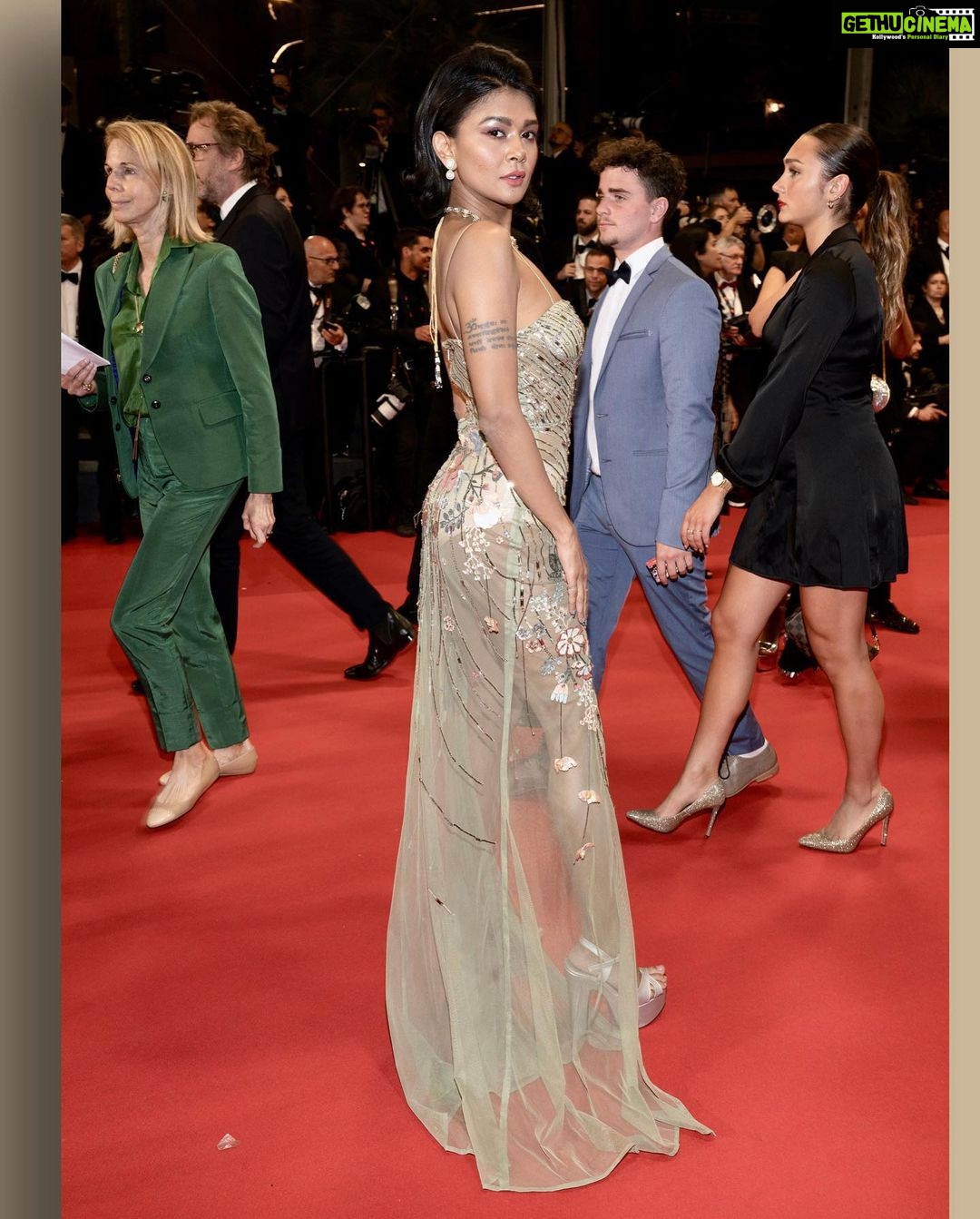 Sakshi Pradhan Instagram - 🧿Walking the red carpet at Cannes Film Festival for the Second time is an experience that few are fortunate enough to encounter. It is a testament to my dedication to the art of cinema. Representing “Devi” #Upcoming Film “MR-9 Do or Die” by @asifakbar_filmmaker 😇 📷 Thankyou @festivaldecannes @theweeknd for honoring me & giving me this opportunity #gratitude 🙌🏽 Premier at the GRAND THEATRE LUMIERE “THE IDOL” @lilyrose_depp @jennierubyjane Wearing beautiful 💎 @archanaaggarwalofficial Gown ✨ @sahilkochharofficial Styled by @rehha86 @iharshitaramchandani 💼 @louisvuitton Nails 💅🏽- @itssoezi @aslisona Ultra hydrating plumper Lustrous Lipstick - @eliteclubio Hair and Makeup by @audreybrugie @mylene_couette_couette @trystan_dpn @elevenaustraliafrance.pro @sandralollypopcoiffure .. .. .. .. .. .. #cannesfilmfestival #weekend #theidol #grandpremiere #samlevinson #Cannesredcarpet #godsgreat #mr9 #louisvuitton #france #usa #india #bollywood #hollywood #artist #actor #redcarpet #officialselection #outofcompetition #horscompétition #Redsteps #cannes2023 #theidol #festivaldecannes