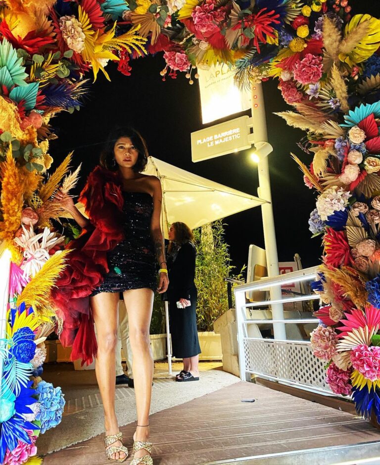 Sakshi Pradhan Instagram - Festival de cannes Party time with @deloitte @goldenglobes @variety @camparifr #Cannesfilmfestival2023 🪬 Outfit - @gavinmiguelofficial 👠 - @taoparis.in 💍 - @ishwarabykanishka . . . . #frenchriviera #cannesfashionfestival #cannes Cannes Film Festival