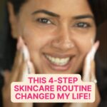 Sameera Reddy Instagram - If you’re a mom, this skincare routine is for you because these simple 4 steps changed my life! @mynykaa’s CSMS routine is a simple 4-step daily routine specially curated for Indian skin. Try it and thank me later!😉 If you were wondering about the products I use: Step 1 Cleanser: Plum Pore Cleansing Face Wash/Lakmé Glow Strawberry Face Wash Step 2 Serum: Olay Regenerist Retinol 24 Step 3 Moisturizer: L’Oreal Paris Glycolic Bright Day Cream Step 4 Sunscreen: Dot & Key Vitamin C + E Face Sunscreen/Cetaphil SUN SPF 50+ Light Gel #ad #Skincare4You #NykaaCSMS #IndianSkincare #skincareroutine #skincare #skincareforIndians #reels #reelsindia #reelsdaily #pamper #moms #messymama #motherhood