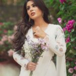 Samyuktha Instagram - `Thank you’ would be a very small word for all the love and appreciation that you all are showering on me ♥️ #VIRUPAKSHA 🔱 M&H @niccky_rajaani @komalvora_ Captured by @the_pixel_farmer Wearing @labelparshya @amrapalijewels Styled by: @ruchi.munoth asstd by @niha__varma