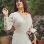 Samyuktha Instagram - `Thank you’ would be a very small word for all the love and appreciation that you all are showering on me ♥️ #VIRUPAKSHA 🔱 M&H @niccky_rajaani @komalvora_ Captured by @the_pixel_farmer Wearing @labelparshya @amrapalijewels Styled by: @ruchi.munoth asstd by @niha__varma