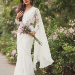 Samyuktha Instagram - `Thank you’ would be a very small word for all the love and appreciation that you all are showering on me ♥️ #VIRUPAKSHA 🔱 M&H @niccky_rajaani @komalvora_ Captured by @the_pixel_farmer Wearing @labelparshya @amrapalijewels Styled by: @ruchi.munoth asstd by @niha__varma