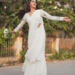Samyuktha Instagram - `Thank you’ would be a very small word for all the love and appreciation that you all are showering on me ♥️ #VIRUPAKSHA 🔱 M&H @niccky_rajaani @komalvora_ Captured by @the_pixel_farmer Wearing @labelparshya @amrapalijewels Styled by: @ruchi.munoth asstd by @niha__varma