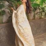 Samyuktha Instagram - Still Silent Formless Eternal M & H @vishalcharanmakeuphair @deepabambhaniya08 Styled by @shruthimanjari assisted by @niha__varma Wearing @gulabobyabusandeep @amrapalijewels Captured by @the_pixel_farmer Location courtesy : @betsubara.hyd