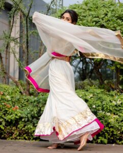 Samyuktha Instagram - May the spirit of Vishu bring happiness and prosperity to all 😊

Photos : @kiransaphotography 
MUA : @vishalcharanmakeuphair 
Hair stylist : @deepabambhaniya08 
Styled by : @shruthimanjari ; assisted by @niha__varma 
Wearing : @totamaina_ @zaynbysunena 
Location courtesy : @tridenthyderabad 

#vishu #festival #missinghome #kerala #virupaksha