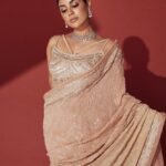 Samyuktha Instagram – For the opening of @sencogoldanddiamonds at Hyderabad .

📷 @ishan.n.giri 
M&H @hmua_soniyamodi 
Styled by @jukalker 
Saree @nitikagujralofficial