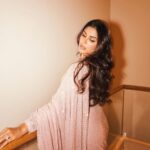 Samyuktha Instagram - Sparkling Rosé ✨✨ Outfit : @sawangandhiofficial Jewelry : @kirtilalsonline M&H : @vishalcharanmakeuphair @deepabambhaniya08 Styling: @openhousestudio.in Photography : @kannasrihari