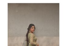 Samyuktha Instagram - 🌿 Wearing : @seharrebysahitheereddy @sheetalzaveribyvithaldas Styled by: @ruchi.munoth ; @niha__varma Makeup: @kalwon_beauty Hair: @savi.hair Photographer: @arifminhaz ; @thejaswitanneru