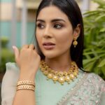 Samyuktha Instagram - A dreamer , That’s what she is ♥️ M&H @chisellemakeupandhair Captured by @kiransaphotography Outfit @mrunalinirao Styling @openhousestudio.in Jewelry @surendrajewellery