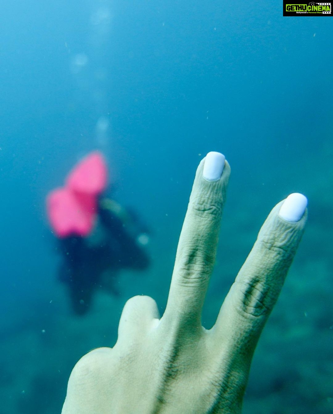 Samyuktha Hegde Instagram - CERTIFIED ADVANCED OPEN WATER DIVER 🎉 🌊 What an amazing experience of going down a 100ft in the ocean, in the day and in the night. I’ve always loved the water so much, In 2017 when i dived for the first time it was life changing and i told myself i will go around the world doing the same in oceans, rivers and lakes exploring the world of water In 2019 i got my first certification and now I’ve levelled up! I’m just happy i took this solo trip, having all this time to myself has been really good for me! Not just the fact that i had a lot offffff fun but also I’m gonna have some great stories to tell when I’m old ❤️ Thanks @nomadults for being such a calm teacher and taking me through this course smoothly ❤️ #scubadiving #waterbaby #phiphj #solotravel #thailand Phi Phi Island, Thailand
