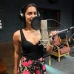 Samyuktha Hegde Instagram - KREEM Dubbing complete! Soo much more work left but we are soooo excited to deliver this to you guys With the super talented director entering the world of cinema @abhishek.basanth #kreem #dubbingdone
