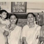 Samyuktha Varma Instagram - 🌾The days 🌾where we lived🌻 our lives🌼in warm yellows.. 🌻🌼🌾💛.. Appupan,ammuma,amma thathathi(cheriyamma)💛