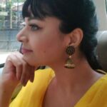Sanam Shetty Instagram - Jimiki ponnu. #eventlook #comingup #carfie 💛