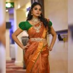 Sanam Shetty Instagram - South Indian Bridal shoot for @naturalssalon 🧡 . . . Wonderful working with you @ckkumaravel sir & @veena_kumaravel mam 🌟 Makeup @preethi_naturalsmakeupartistry Hair @therita.artistry Saree @cooptexindia Jewellery @theaashirya Styling & Coordination @sneha__mithran @style.withsneha Managed by @gow7hu @rajani_raghunath Photography @arvinthiyer Event @chennaitimestoi Venue @crowneplazachn #bridalshoot #eventstyling #naturalssalon #southindianbride #bridalfashion