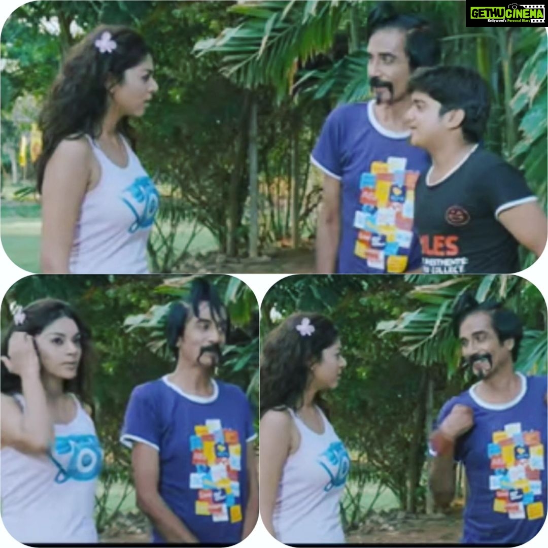 Sanam Shetty Instagram - Original trendsetter. King of comedy. Unique person. Unforgettable actor. Il always remember your acting tips for my first comedy scene. My great privilege to have shared the screen with you sir 🙏 Gone too soon @manobalammahadevan sir. Condolences to family, friends and fans. #ripmanobala sir