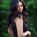 Sanam Shetty Instagram - You win in life when you lose the fear of losing. 🖤 🖤 🖤 🖤 Click @thirdeye_weddings MUH @diyamakeover_ @madhuzartistry Concept @samissiah Venue @darzaluxuryresorts #befearless #wildwednesday #midweekmojo #blacklove
