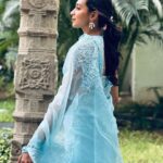 Sanchana Natarajan Instagram - 🦋 Hair @raisedbrowsbybhavani Wearing @razak_creations