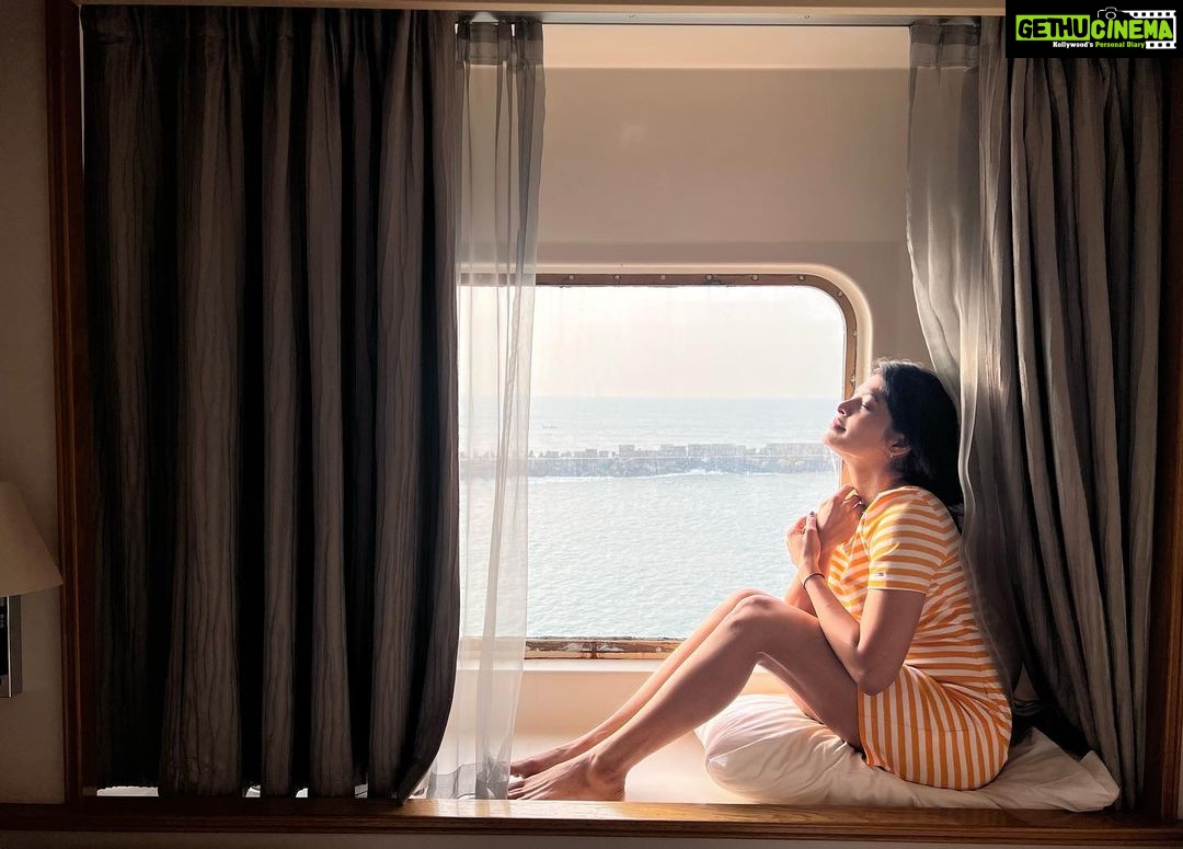 Sanchita Shetty Instagram - When imagination stops, realisation begins.! PC : aunt Chitra 🥰 Place : #cordilacruises #nofilter #nomakeup #iphone13 #iponephotography #cruise #cruiseship #cruislife #sea #sealife #mothernature #sanchita #sanchitashetty #spreadlovepositivity ❤️