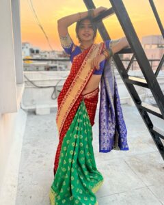 Sanchita Shetty Instagram - Saree love ❤️💚💙
No filter 🤍

The IPhone clicks ❤️‍🔥

#saree #sareelove #sareelover #candid #nofilter #nofilterneeded #eveninglight #sunset #sunsetlover #sunsetphotography #peace #joy #love #sanchita #sanchitashetty #spreadlovepositivity ❤️