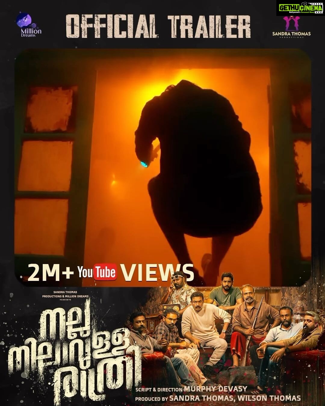 Sandra Thomas Instagram - Celebrating 2 Million views and more.. Let the party begin..🥳 See you all at the movies. https://youtu.be/wmuj8cICFxY @sandrathomasofficial @sandrathomasproductions @wilsonjohnthomas @thomas_pattathanam @milliondreamszz @murphydevasy @chembanvinod @baburajactor @jinjose1 @binupappu @ganapathisp_official @nithin_george_official @ronydavidraj @sajincherukayil @ajaydavidkachappilly @kailasmenon2000 @Gopika.rani.m @shyamsasidharan_s @_vishnugovind @dhinil_babu @devison.c.j @goodwillentertainmentsofficial @anagha_maria_varghese @rishdhan_abdul_rasheed @praful_suresh @amalchandra409 @rishi_unni @yellow_tooths @coconutbunchcreations #stp #nnr #trailerrelease #action #movie #film #movies #promotion #theatrical #trailer #cinema #films #thriller #cinephile #movielover #movietime #movienight #moviebuff #entertainment