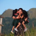 Sandra Thomas Instagram - Beautiful evening gives u the best mornings #NNR #STP #supernaturalfamily #motherdaighter #twinsmom #twingirls #photography #twilight #family #filmlocation