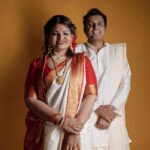 Sandra Thomas Instagram - Happy Anniversary to us ❤️ 📷: @pournami_mukesh_photography Styling : @joe_elize_joy Curator: @nivethithasanjay Assistant: @sanliya_sabu Studio : @maxxocreative Makeup : @zara___makeover #weddinganniversary #togetger #weareone #couple #happy #family #madeforeachother #forever #love #bonding #us #supernaturalfamily #thankakolusu
