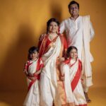 Sandra Thomas Instagram - It’s our birthday as parents to this beautiful angels 😇 📷: @pournami_mukesh_photography Outfit : @meenumjoseph Stylist : @joe_elize_joy Curator: @nivethithasanjay Assisted by : @sanliya_sabu Makeup : @zara___makeover Blouse stitched by : @edesignsbythasneem #birthdaytheme #traditionalwear #bengali #thankakolusu #supernaturalfamily #family #influencer #filmproducer #toddlerlife #twins #girls #lifeline #youtubers #grandchildren #daughters #lovequotes Maxxo Creative
