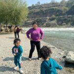 Sandra Thomas Instagram - In the banks of Liddar river Styled by @joe_elize_joy @tentgraam @tentgramtrips #familytrip #thankakolusu #supernaturalfamily #tourists #jammukashmir #traveltheworld #travelblogger #explore #naturelovers #gratitude #lifestyleblogger #toddlersofinstagram #india #travelling #photooftheday Lidder Valley White Water Rafting Pahalgam