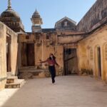 Sangeetha Bhat Instagram - Amer Fort – the melting pot of Rajasthan's heritage, art and architecture….. Jaipur Part 2 Swipe<> #sangeethabhat #sangeethabhatsudarshan #sudarshanrangaprasad #amerfort #amberfort #jaipur #rajasthan @sudarshan_rangaprasad ♥️ Amber Fort, Pink City, Rajastan
