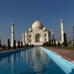 Sangeetha Bhat Instagram - ”Not a piece of architecture, as other buildings are, but the proud passions of an emperor’s love wrought in living stones.”…. Taj Mahal…..♥️ Agra part 4 Swipw<> @sudarshan_rangaprasad @sangeetha_bhat #sangeethabhat #sangeethabhatsudarshan #sangeethabhattravels #tajmahal #sudarshanrangaprasad #incredibleindia Tajmahal