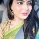 Sangeetha Bhat Instagram - The best jewelry that goes with a saree is a precious smile.….❤️❤️❤️ #saree #cottonkalamkarisaree #sangeethabhat #sangeethabhatsudarshan #templatesinstagram #ishqbhitu❤️ Bangalore, India