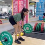 Sangeetha Bhat Instagram - Just another day playing with weights……..🍑💪💪 #sangeethabhat #sangeethabhatsudarshan #deadlifts #romaninandeadlift #stiffleggeddeadlift #legworkout #glutes #quads #hamstrings #jerichotheydontreallycareaboutus Cult.Fit