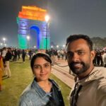 Sangeetha Bhat Instagram - ♥️♥️♥️ Delhi….. @sudarshan_rangaprasad #sangeethabhat #sangeethabhatsudarshan #delhi #qutubminar #redfort #sudarshanrangaprasad Delhi, India