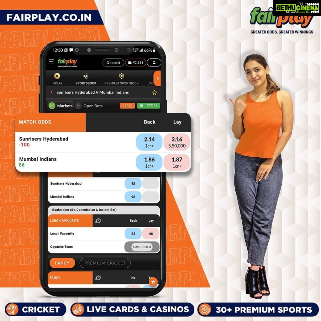 Saniya Iyappan Instagram - Use Affiliate Code SANI300 to get a 300% first and 50% second deposit bonus. Continue earning huge profits this IPL season only with FairPlay, India's best sports betting exchange. 🏏Bet on every IPL match and get an exclusive 5% loss-back bonus. Plus, enjoy free live streaming of every match (before TV). Don't miss out on the action and make smart bets with FairPlay. Instant Account Creation with a few clicks! 300% 1st Deposit Bonus & 50% 2nd deposit bonus with FREE GOLD loyalty status - up to 9% Recharge/Redeposit Bonus lifelong! 5% lossback bonus on every IPL match. Best Loyalty Plan – Up to 10% Loyalty bonus. 15% referral bonus across FairPlay & Turnover Bonus as well! Best Odds in the market. Greater Odds = Greater Winnings! 24/7 Free Instant Withdrawals Fastest Settlements within 5mins Register today, win everyday 🏆 #IPL2023withFairPlay #IPL2023 #IPL #Cricket #T20 #T20cricket #FairPlay #Cricketbetting #Betting #Cricketlovers #Betandwin #IPL2023Live #IPL2023Season #IPL2023Matches #CricketBettingTips #CricketBetWinRepeat #BetOnCricket #Bettingtips #cricketlivebetting #cricketbettingonline #onlinecricketbetting