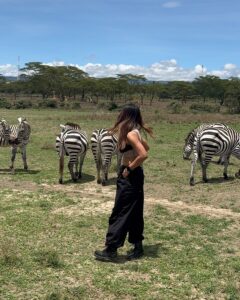 Saniya Iyappan Instagram - Animal whisperer in training- Kenya edition! Swipe through to see the wildness that I witnessed…