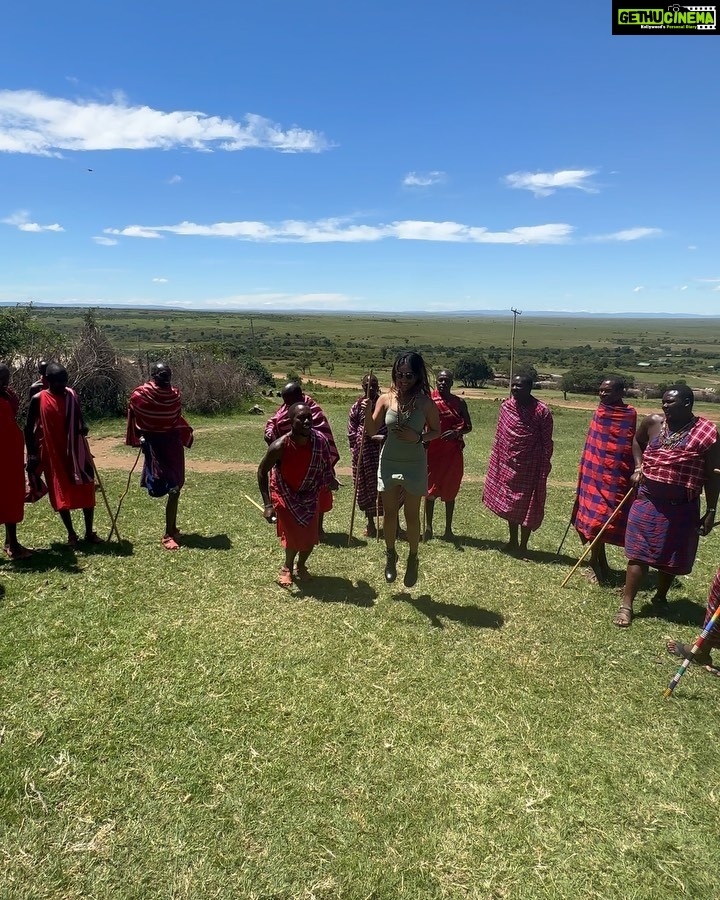 Saniya Iyappan Instagram - I wanted to go wild for my birthday, so I gifted myself a solo trip to Kenya! 🌍 Spending it with the incredible Masai Mara people and wildlife was the icing on the cake. #birthdaysolotrip #masaimara #kenya #traveling #solotravel Masai Mara, Kenya