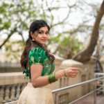 Sanjana Anand Instagram – 1 , 2 or 3 ???? 🤍
 
 Wearing : @nineonine_designstudio 
Mua : My fav @rashmi_makeover_artistry 
Pc : @suhas_sapthagiri